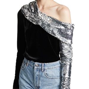 Monse sequin top size 0